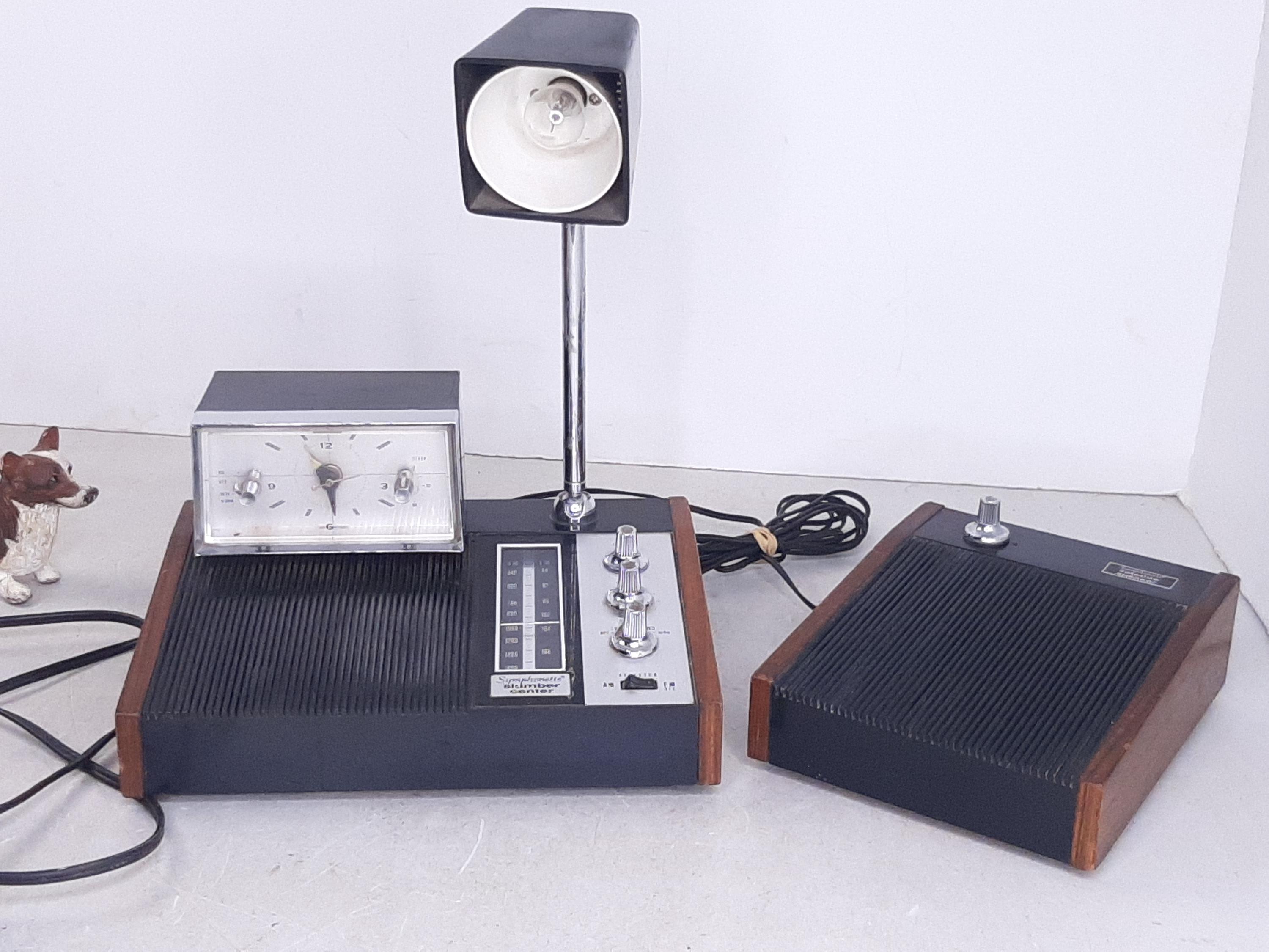 Vintage Symphonette Slumber Center With Remote Speaker, Radio and