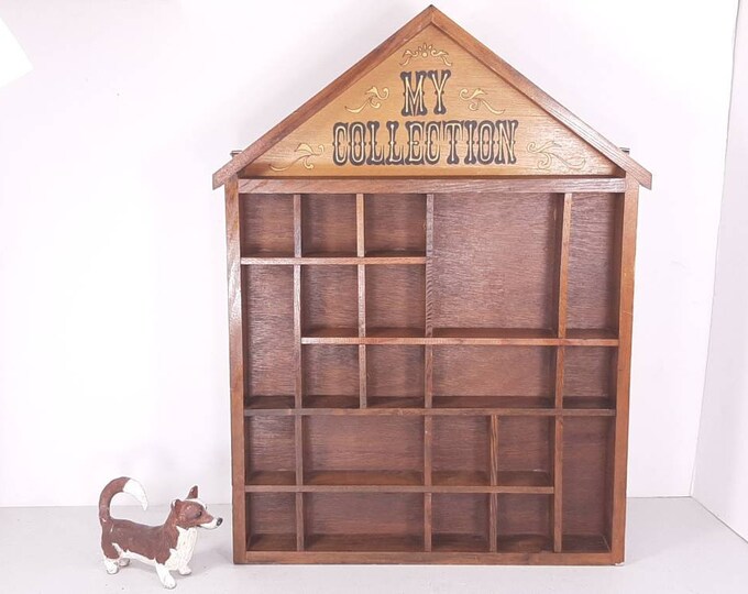 Vintage Enesco House Shaped Shadow Box With My Collection Etsy