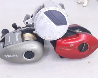 Lot of 3 Vintage Quantum Baitcasting Reels, Quantum US300 Round Reel,  Quantum Lite QL500, Quantum Flippin Reel, Worn, Good Working Condition -  Etsy