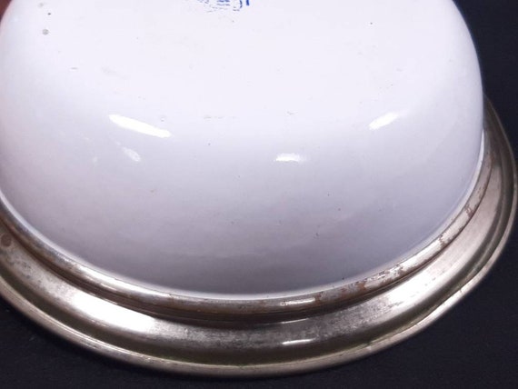 Antique Enamelware Chafing Dish, No Lid, Patented May 23  display picture 1
