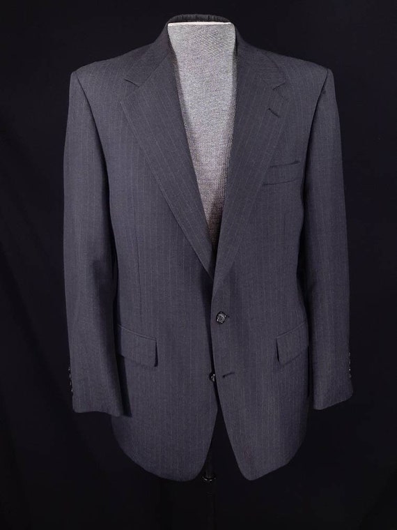 Vintage Christian Brooks Sport Coat, 42L, Gray wi… - image 3