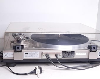 Tocadiscos vintage Sansui SR-232 con retorno automático y funda