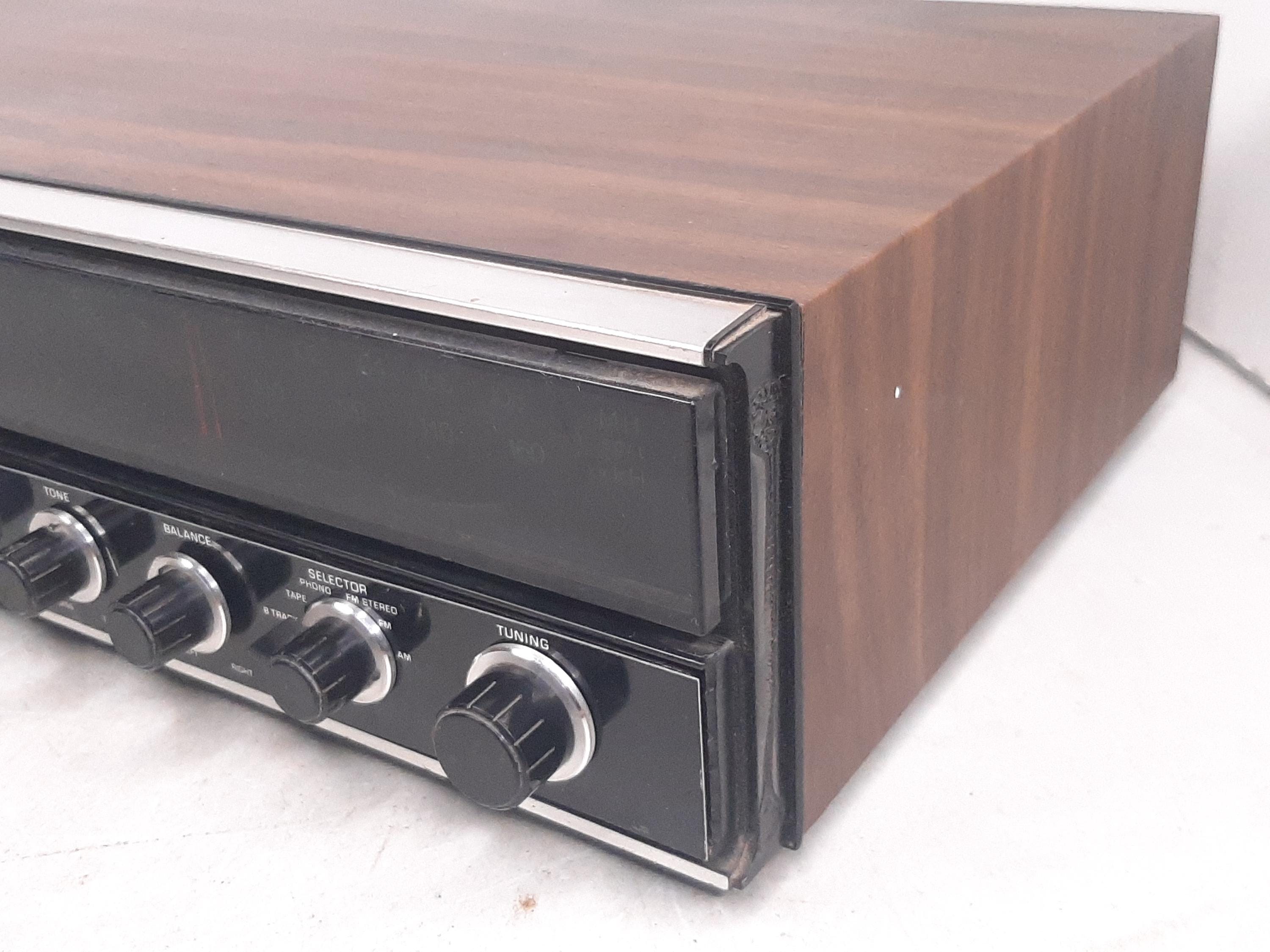 Vintage Panasonic 8174 AM/FM 8-track Receiver for Parts, No Tuner