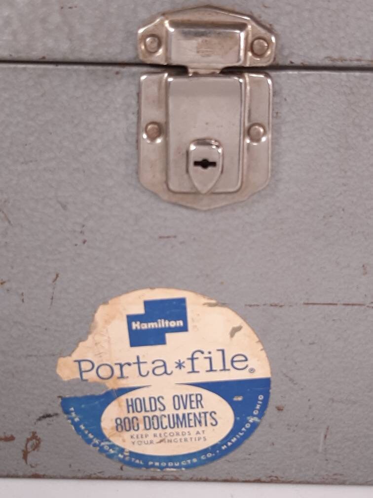 Vintage Porta File by Hamilton Metal Products Co., No Key