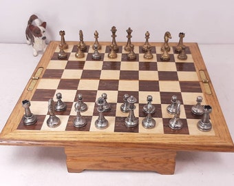 Vintage Cavalier Master Chess Game Hand Finished Lacquered Wood Staunton