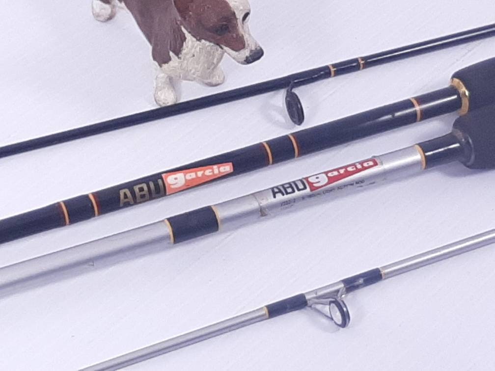 Pair of Vintage Abu Garcia Fishing Rods, Light Action, 6' 2252-2 with  Cracked Reel Foot, and 5'6 BGS 8456 Spinning Rod in Great Shape