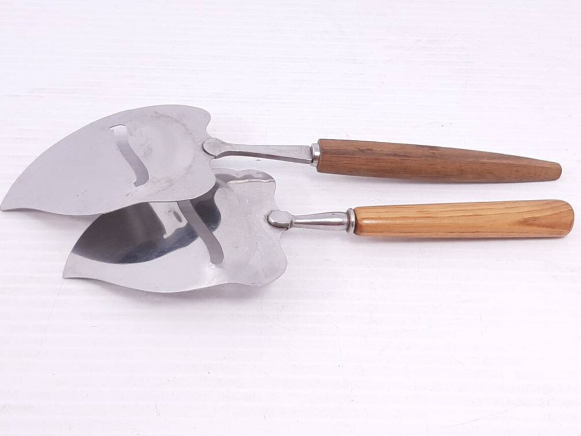 Pair of Vintage Cheese Slicers With Wooden Handles Similar Etsy