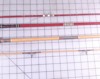 Two Vintage Heddon Casting Rods, Red Heddon Pal #6755 Mark I Power