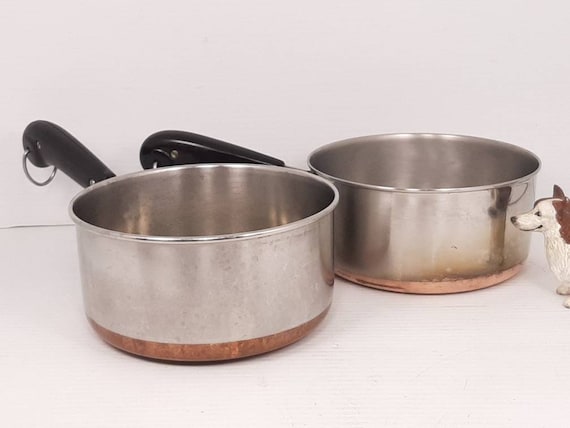 Vintage Pre 1968 Revere Ware 1801 Copper Clad Cookware 1.5qt