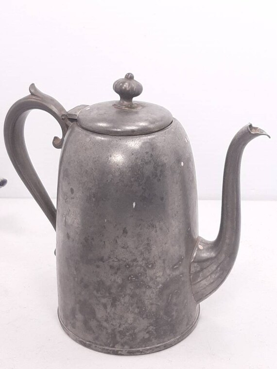 Vintage Ray Silver Co. 1515 Pewter Tea Set, Pewter Pitcher With
