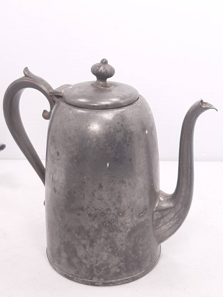 Vintage Ray Silver Co. 1515 Pewter Tea Set, Pewter Pitcher With