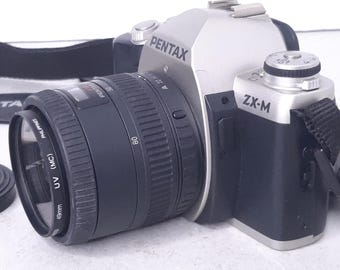 Vintage Pentax ZX-M SLR 35mm Film Camera With SMC Pentax-a 35-80mm