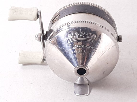 Vintage Zebco Spinner Model 33 Spincasting Reel With Single Rivet