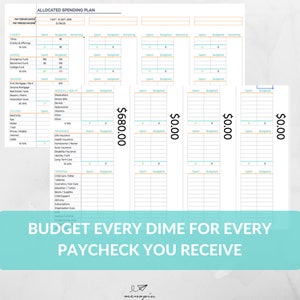 Dave Ramsey Budget System Template- Dave Ramsey Baby Step Total Money ...