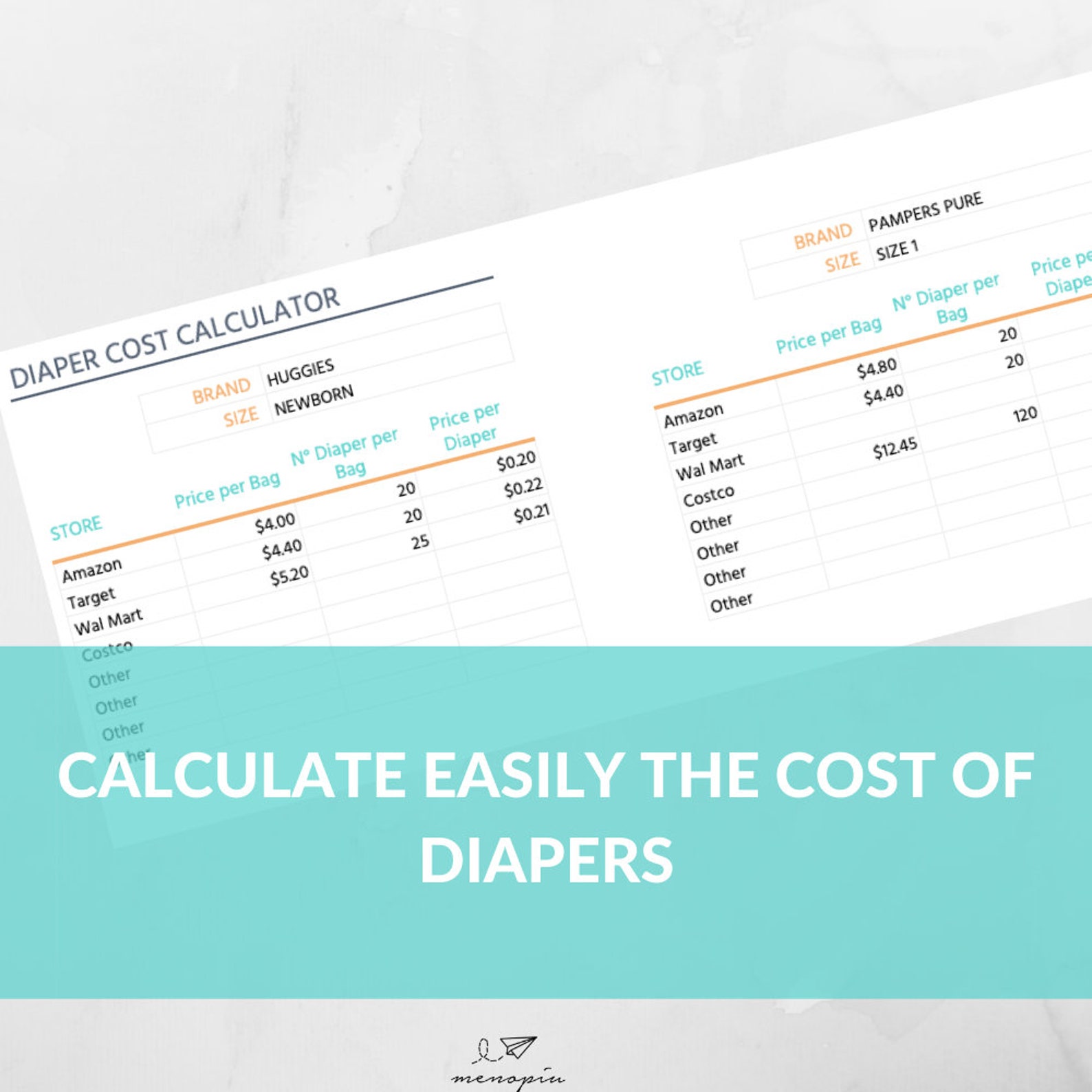 Pregnancy Baby Budget Diaper Cost Calculator Hospital Bag Checklist