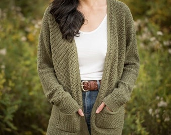 Olivewood Cardigan Crochet Pattern