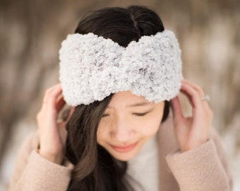 Fleece Sherpa Twist Headband Crochet Pattern