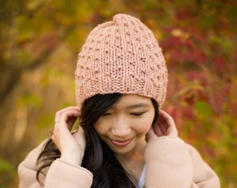 Bulky Dotty Beanie Knit Pattern