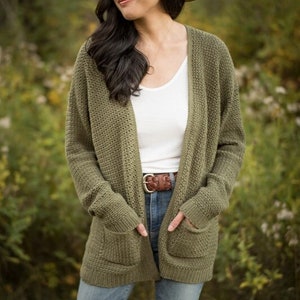 Olivewood Cardigan Crochet Pattern image 1