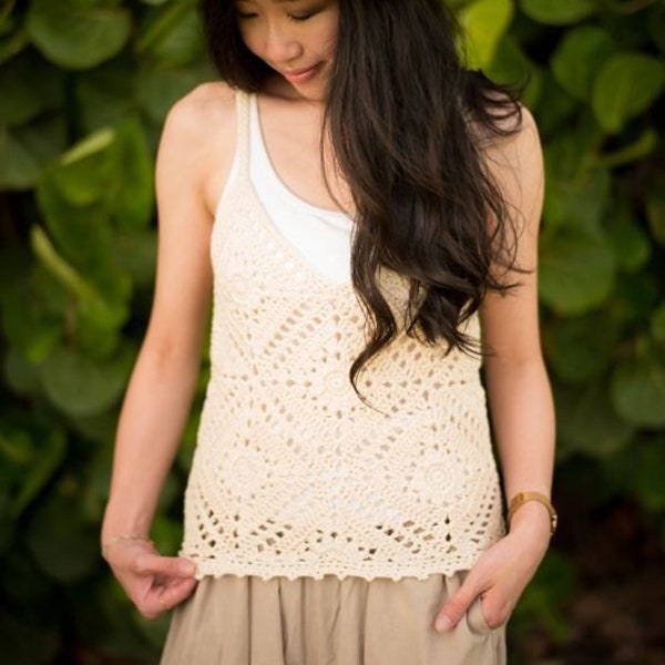 Breezy Days Daisy Tank Top Crochet Pattern