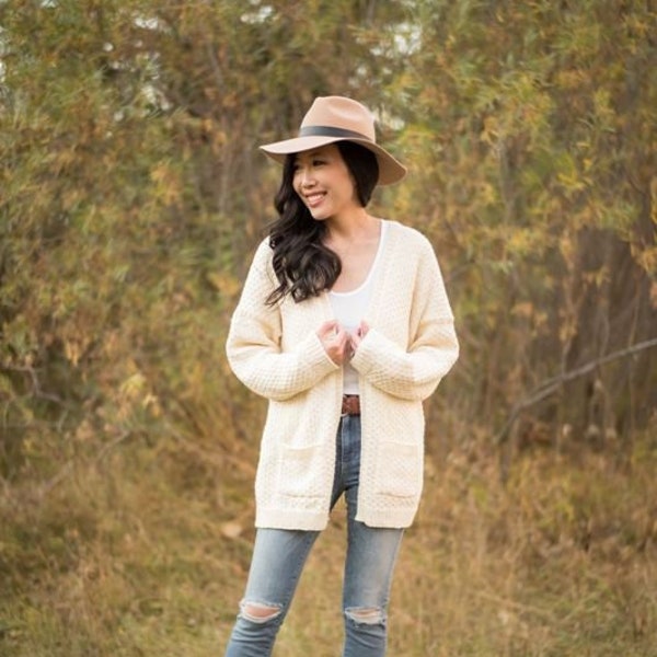 Light Dotty Cardigan Knit Pattern