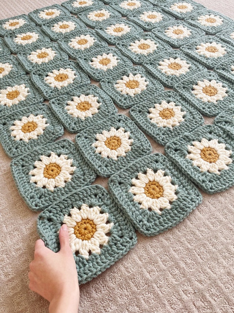 Cozy Days Daisy Blanket Crochet Pattern image 8