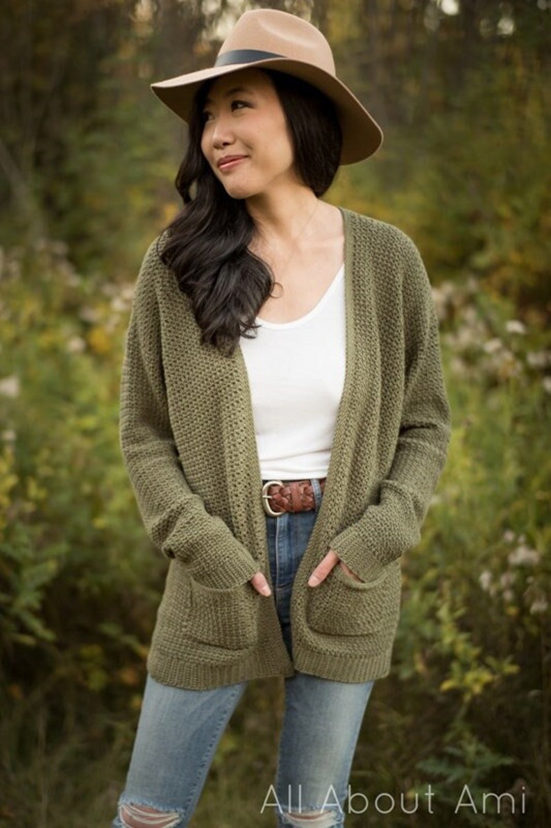 Olivewood Cardigan Crochet Pattern image 1