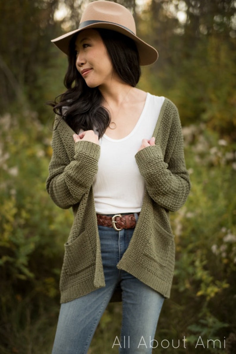 Olivewood Cardigan Crochet Pattern image 8