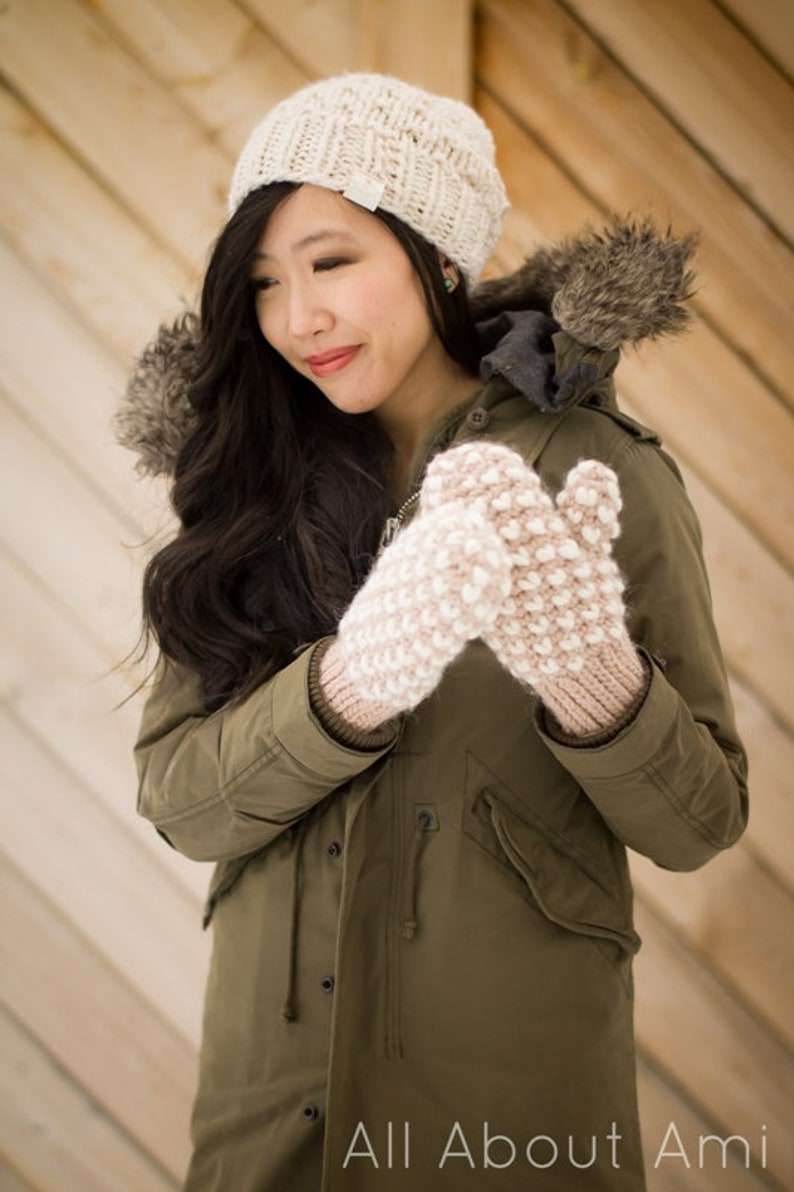 Bulky Thrummed Mittens Crochet Pattern image 2