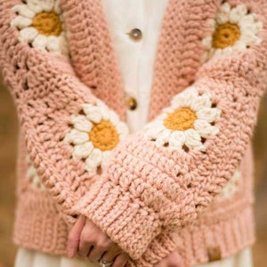 Cozy Days Daisy Cardigan Crochet Pattern image 5