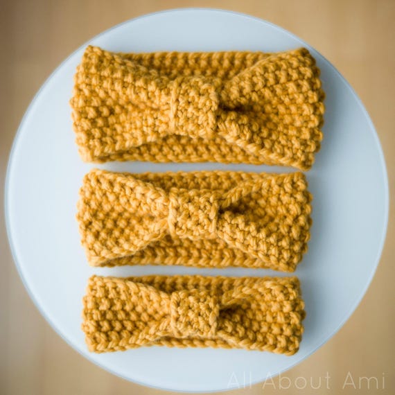 Simple Seed Stitch Headband Knit Pattern - Etsy display picture 1