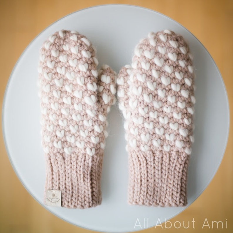 Bulky Thrummed Mittens Crochet Pattern image 6