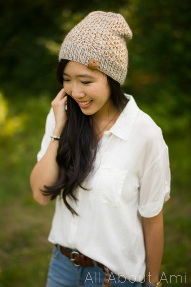 The Dotty Beanie & Duo-Color Dotty Beanie Knit Patterns image 9