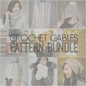 Crochet Cables PATTERN BUNDLE