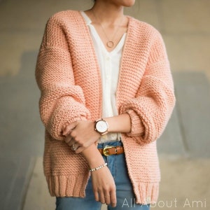 Downtown Cardigan Knit Pattern image 1