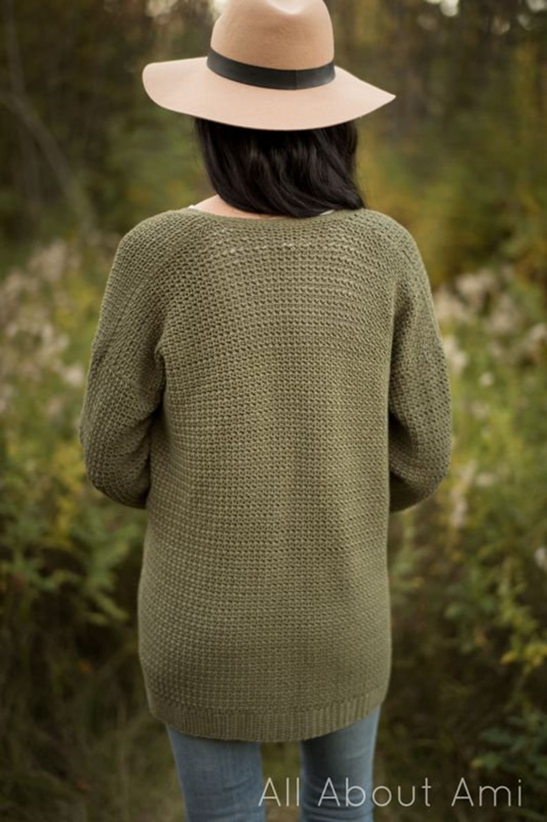 Olivewood Cardigan Crochet Pattern image 6