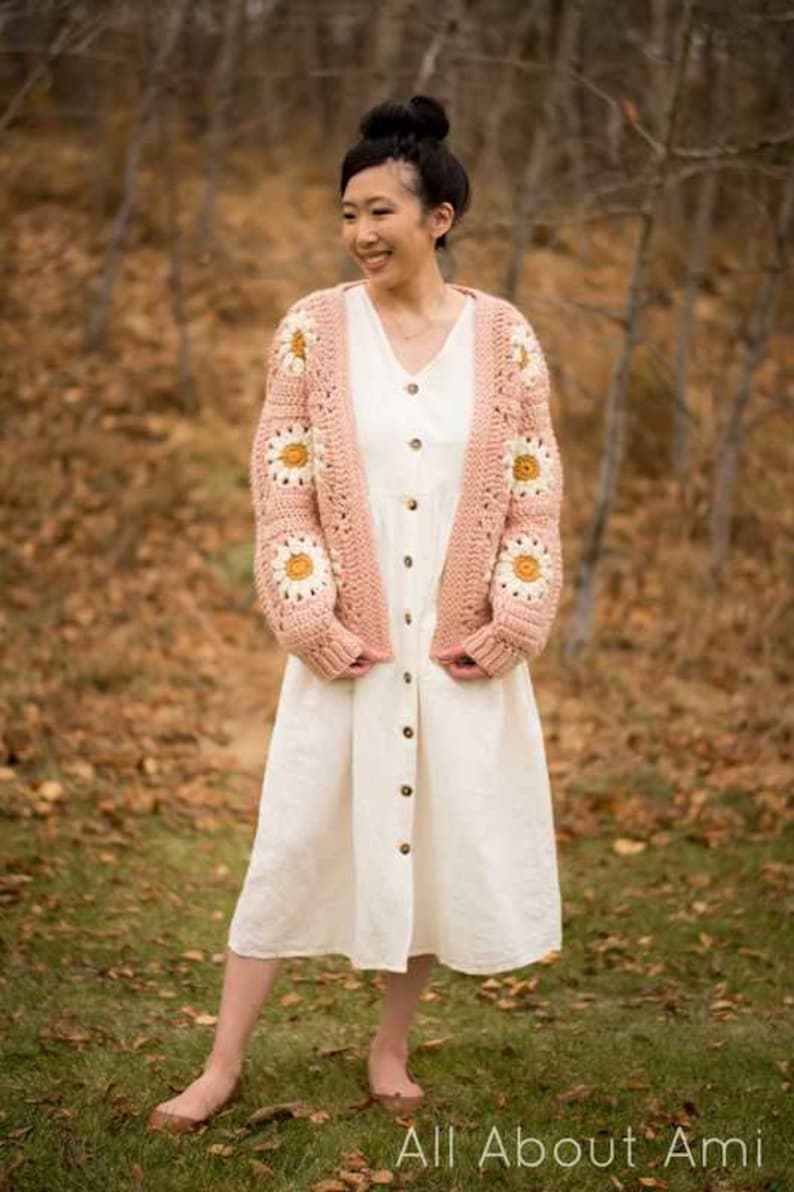 Cozy Days Daisy Cardigan Crochet Pattern image 9