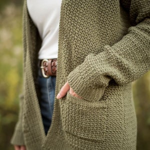 Olivewood Cardigan Crochet Pattern image 7