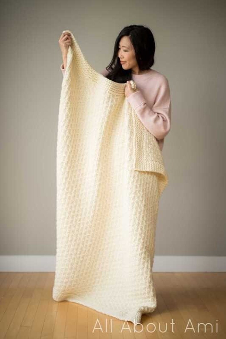 Chunky Dotty Blanket Knit Pattern image 3