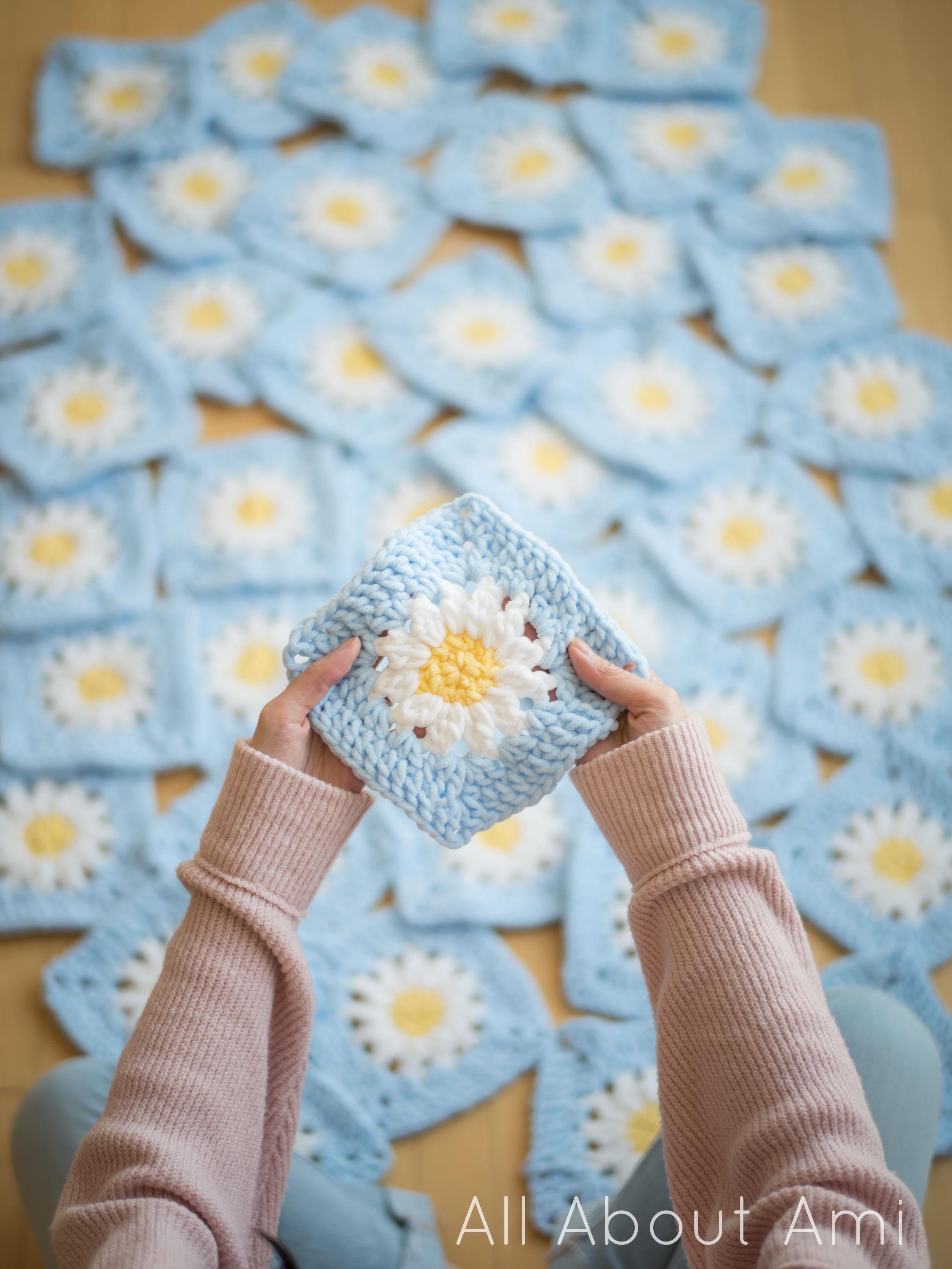 Plush Daisy Blanket Crochet Pattern - Etsy