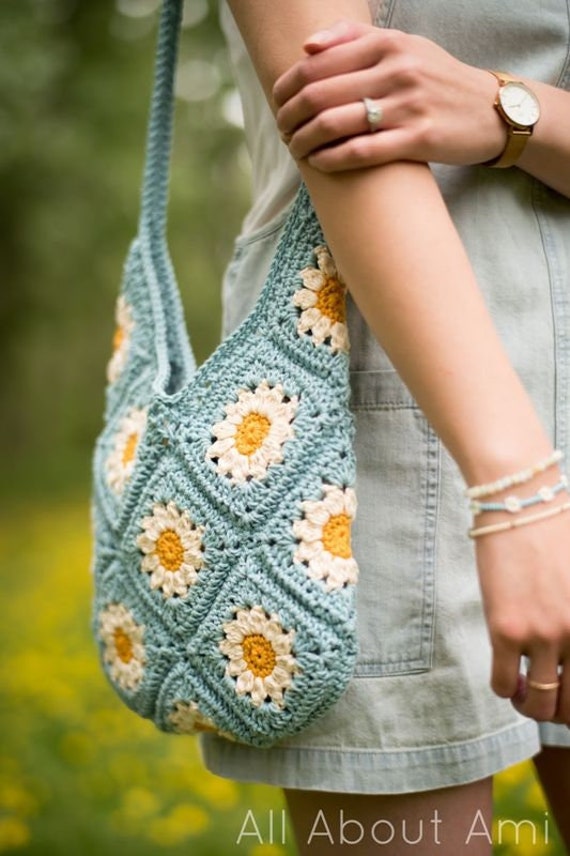Summer Days Daisy Tasche Hakelmuster Etsy