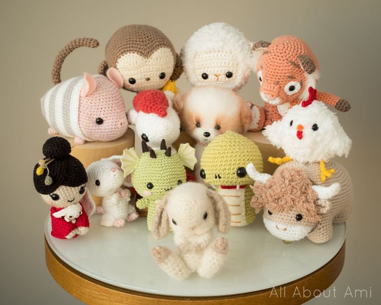 中国の旧正月干支あみぐるみパターンバンドル - Etsy 日本