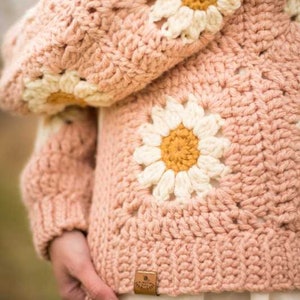 Cozy Days Daisy Cardigan Crochet Pattern image 7