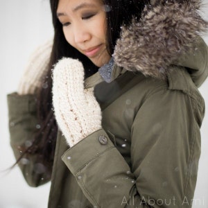 Cabled Mittens Crochet Pattern