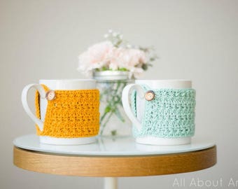 Star Stitch Cup Cozy Crochet Pattern