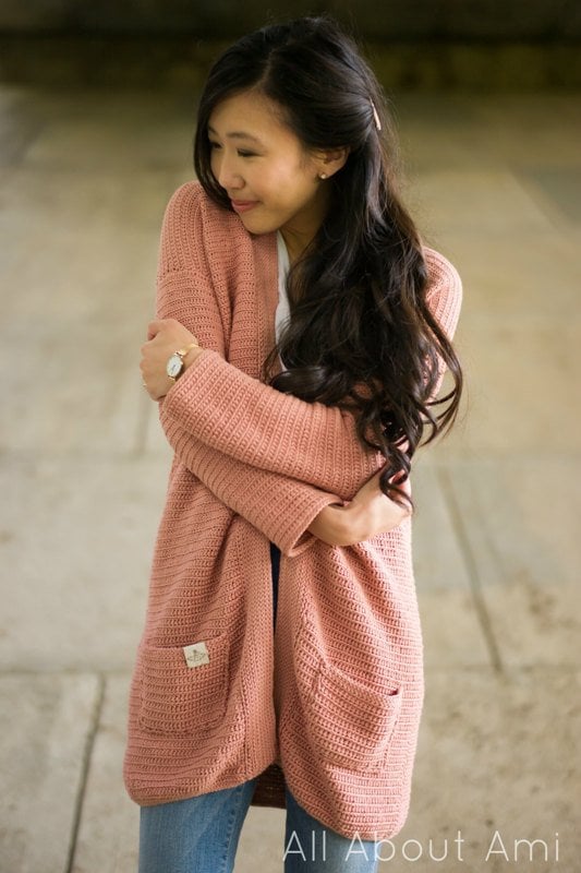 Ponchik Cardigan - Rosewood