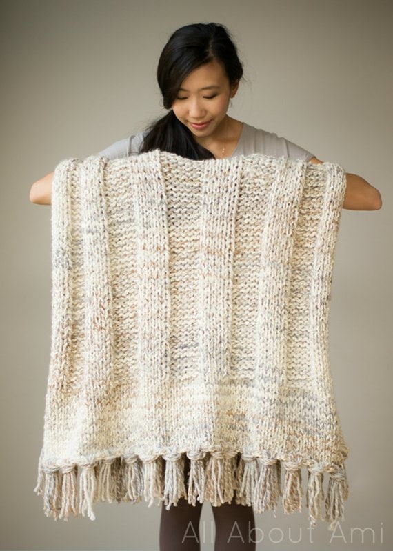 Chunky Ribbed Blanket Simple Garter Stitch Blanket Knit Patterns