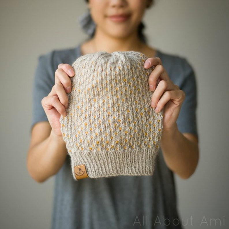 The Dotty Beanie & Duo-Color Dotty Beanie Knit Patterns image 8