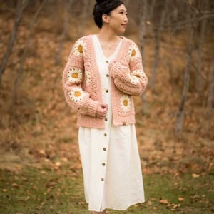 Cozy Days Daisy Cardigan Crochet Pattern image 8