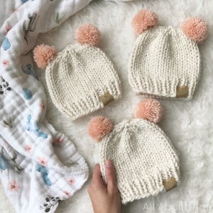 Basic Knitted Baby, Child & Adult Hat Patterns image 6